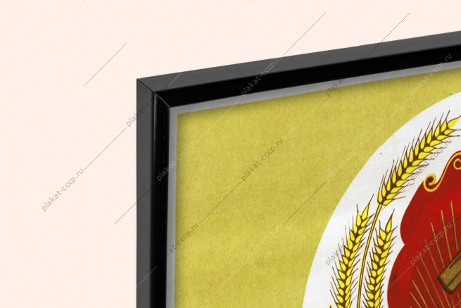 Оригинальный советский плакат Украина Украинская ССР