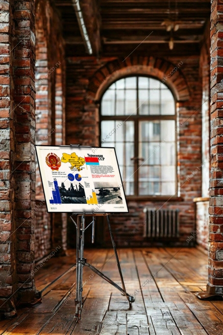 Оригинальный советский плакат Украинская ССР Украина