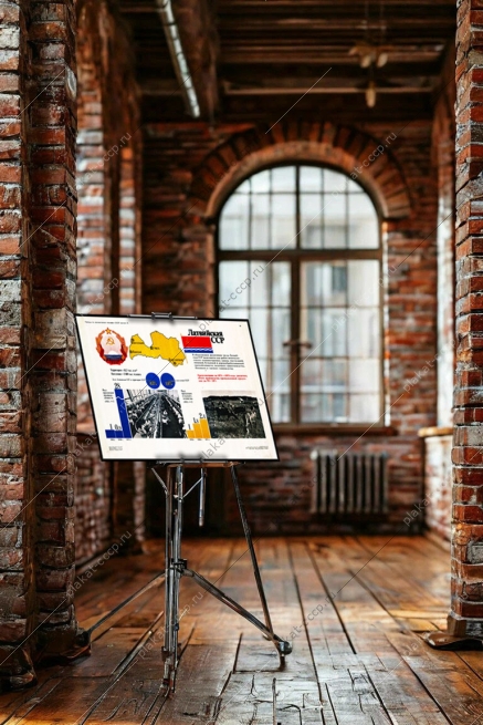 Оригинальный советский плакат Латвийская ССР Латвия