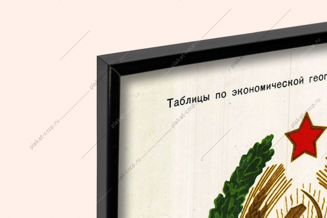 Оригинальный советский плакат Литовская ССР Литва