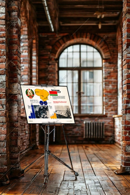 Оригинальный советский плакат Литовская ССР Литва