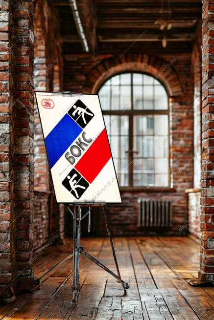 Оригинальный плакат СССР бокс первые всесоюзные юношеские спортивные игры 1985