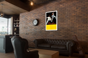 Оригинальный плакат СССР фехтование