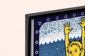 Оригинальный советский плакат не подплывайте близко к идущим судам плавание