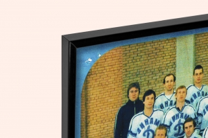 Оригинальный советский плакат хоккейный клуб Динамо Москва хокеисты