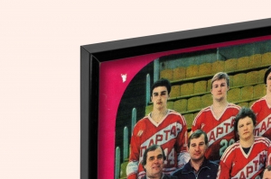 Оригинальный советский плакат хоккейный клуб Спартак хоккей