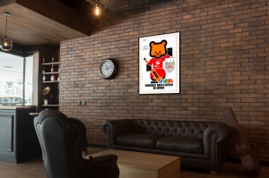 Оригинальный плакат СССР хоккей Чемпионат Мира и Европы по хоккею Москва 1986