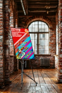 Оригинальный плакат СССР 9 Спартакиада спортсмены ДОСААФ