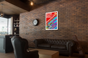 Оригинальный плакат СССР 9 Спартакиада спортсмены ДОСААФ