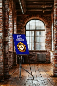 Оригинальный плакат СССР значок ГТО символ физического совершенства