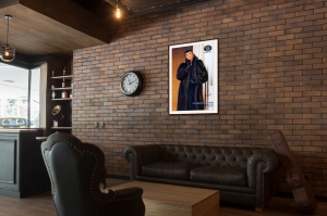 Оригинальный советский плакат Союзпушнина фабрика меховых изделий Соболь