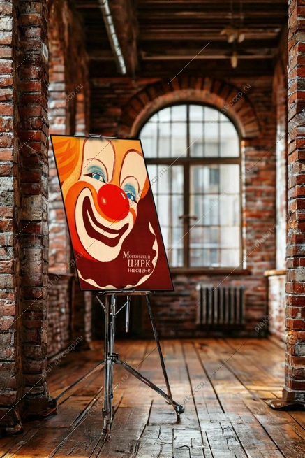 Оригинальный советский плакат Цирк Москвы на сцене