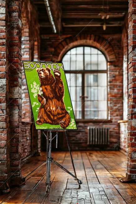 Оригинальный советский плакат СССР зоопарк