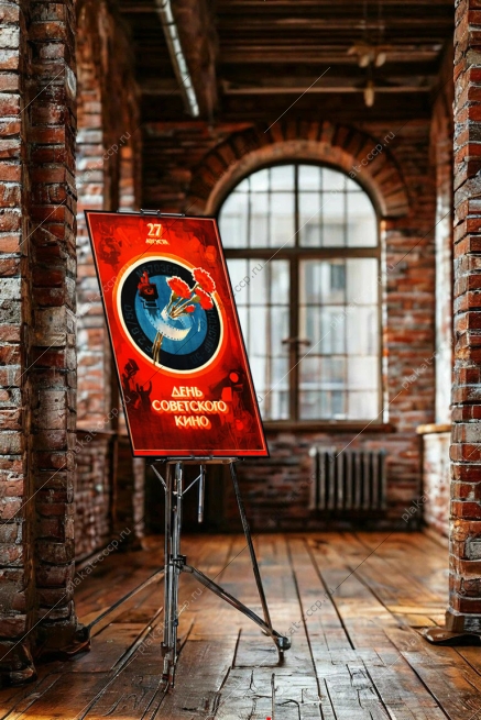 Оригинальный плакат СССР день советского кино 27 августа