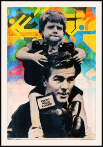 Оригинальный плакат СССР бокс спорт наше хобби семейные ценности семья