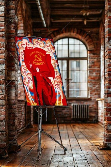 Оригинальный советский плакат за нашу советскую Родину день победы 9 мая