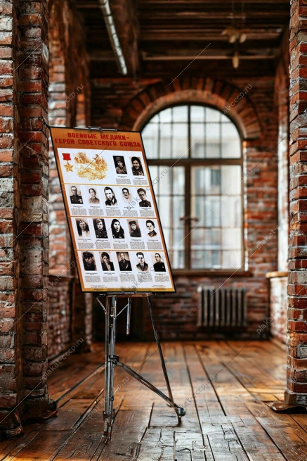 Оригинальный плакат СССР военные медики герои СССР
