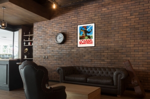 Оригинальный советский плакат СССР грудью на защиту Ленинграда