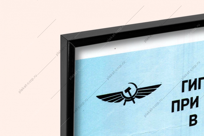 Оригинальный плакат СССР гигиена и охрана труда при авиационных работах в сельском хозяйстве