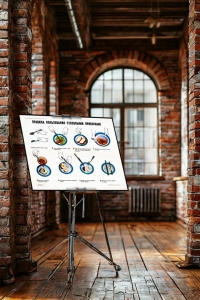 ФотОригинальный плакат СССР правила пользования столовыми приборами