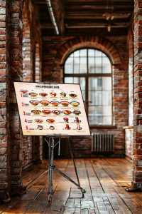 Оригинальный советский плакат СССР классификация блюд