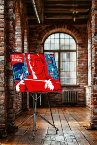 Оригинальный советский плакат день за днем для страны своей строить строительство