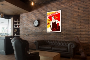 Оригинальный советский плакат сила коллектива в организованности и дисциплине