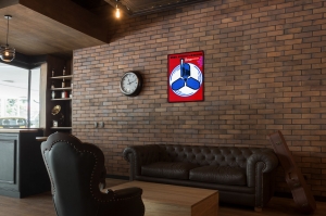 Оригинальный советский плакат проверь исправность вентиляции на аккумуляторной станции