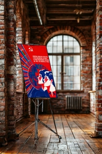 Оригинальный советский плакат богатства республик труд