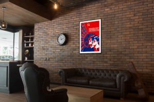 Оригинальный советский плакат богатства республик труд