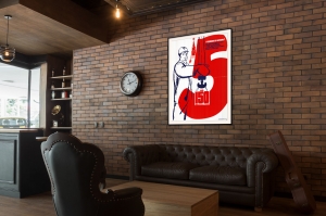 Оригинальный советский плакат трудящиеся градостроительство Москвы