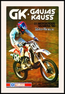 Оригинальный плакат СССР мотоциклетный спорт