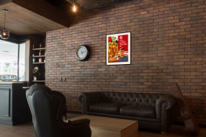 Оригинальный плакат СССР ознаменуем съезд КПСС