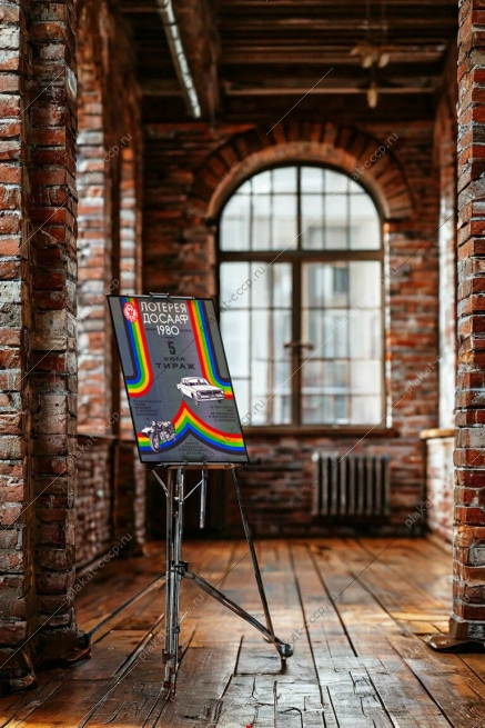 Оригинальный плакат СССР лотерея ДОСААФ