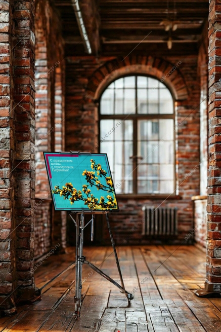 Оригинальный советский плакат СССР с праздником весны