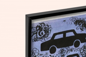 Оригинальный плакат СССР от шума и пыли зеленый заслон градоустройство озеленение города