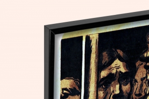 Оригинальный плакат СССР дни и ночи ждем тебя боец советские военнопленные Победа в ВОВ военный плакат СССР