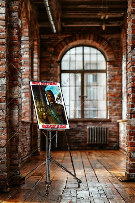 Оригинальный плакат СССР наше дело правое победа будет за нами