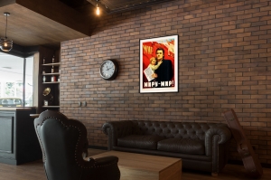 Оригинальный советский плакат Миру Мир политика дипломатия