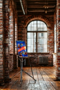 Оригинальный плакат СССР дорогу в космос открыл советский человек Юрий Гагарин Герман Титов Восток 1 Восток 2 космос