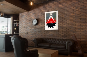 Оригинальный плакат СССР за тесное сотрудничество науки и производства