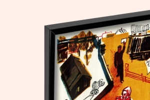 Оригинальный плакат СССР завершим сплошную коллективизацию завершим победу в деле социалистической переделки сельского хозяйства