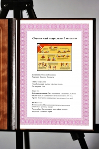 Оригинальный плакат СССР специальные приемы для разминки в парах
