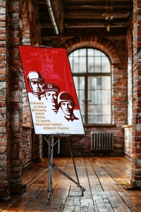 Оригинальный советский плакат клянемся до конца выполнить любой приказ по защите священных рубежей любимой Родины