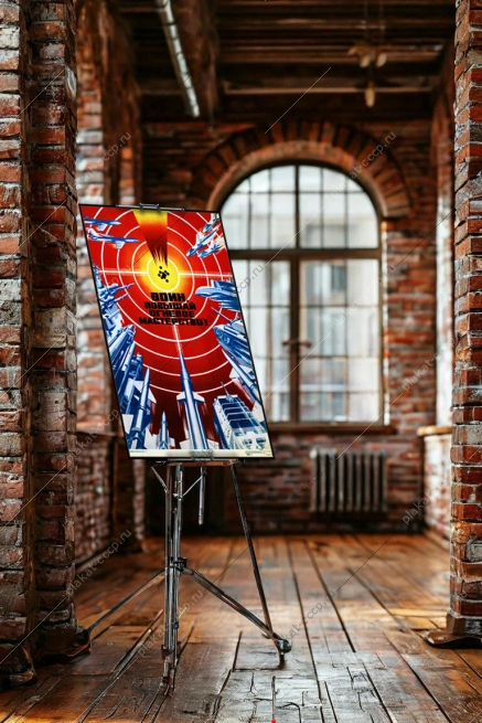 Оригинальный плакат СССР воин повышай огневое мастерство советская армия