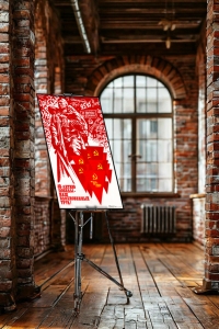 Оригинальный советский плакат сорокалетию победы наш вдохновенный труд 9 мая Победа ВОВ военный плакат СССР