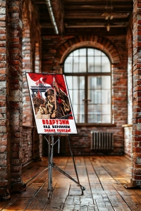 Оригинальный плакат СССР водрузим над Берлином знамя Победы