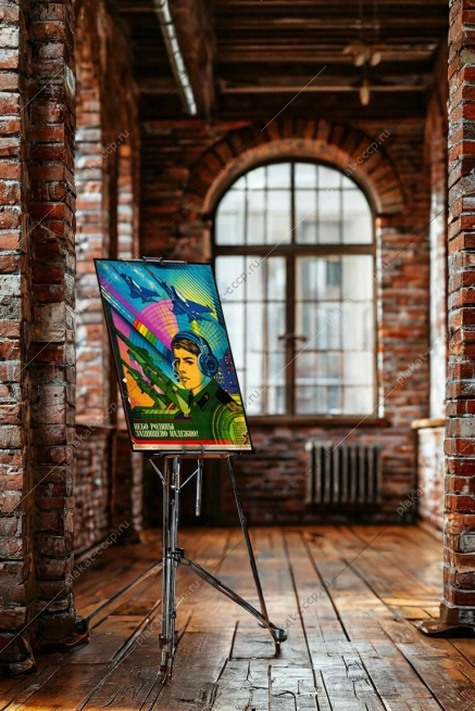 Оригинальный советский плакат небо Родины защищено надежно ПВО