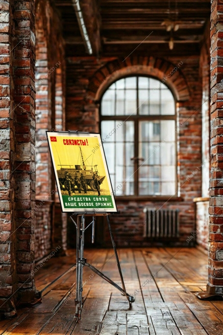 Оригинальный плакат СССР связист средства связи