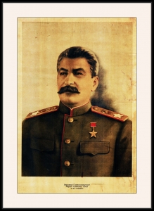 Оригинальный советский плакат И В Сталин